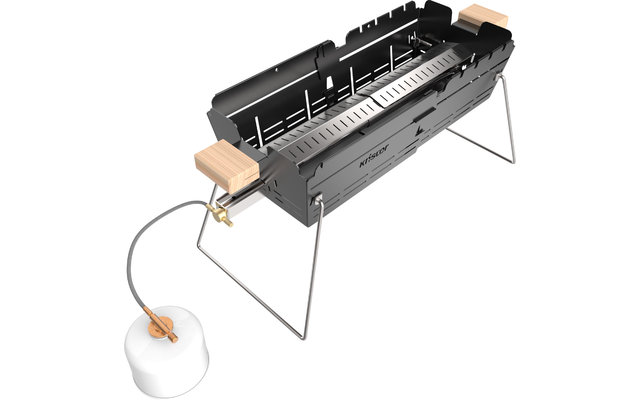 Knister extendable gas grill / charcoal grill