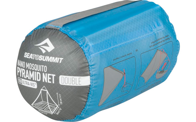Sea to Summit Nano Mosquito Pyramid Net Double Mosquito Net 170x240x130cm