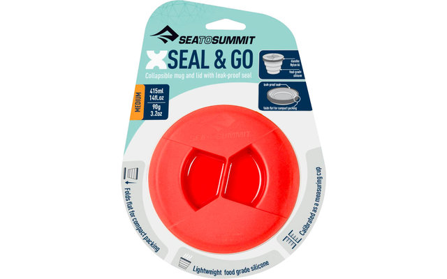 Sea to Summit X-Seal & Go Contenedor de Alimentos Rojo Mediano 415 ml