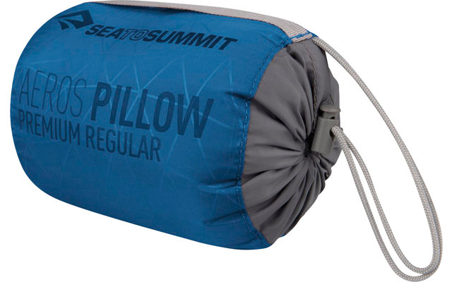 Almohada de viaje Sea to Summit Aeros Premium Pillow Regular, azul 34x24x11cm