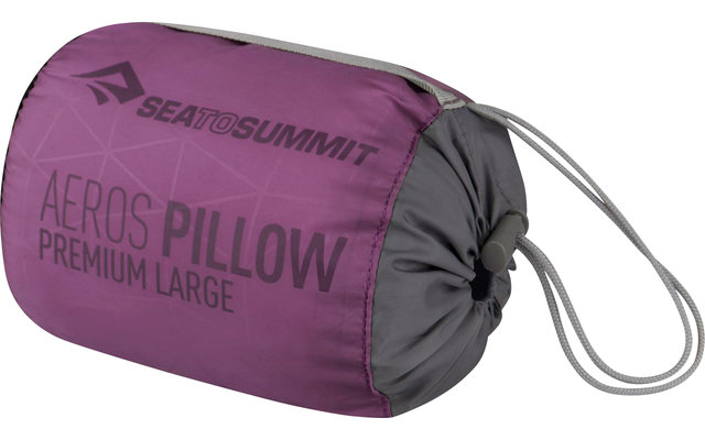 Sea to Summit Aeros Premium Pillow Cuscino da viaggio grande, magenta 42x30x13cm