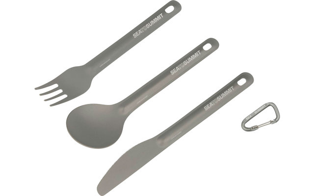 Set de couverts Sea to Summit AlphaLight Cutlery Set 3 pièces : couteau, fourchette, cuillère
