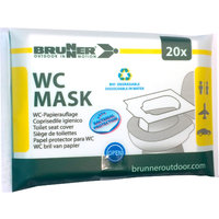 Couvre siège WC pour toilettes de camping WC Mask 20 pièces Brunner