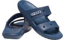 Blaue Sandalen mit zwei Riemen und verstellbaren Schnallen