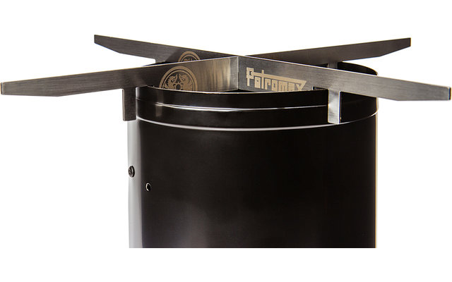 Petromax fire stand attachment for kindling chimney