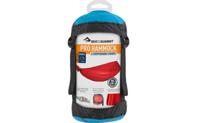 Sea to Summit Hammock Set Pro Double Hammock 300 x 190 cm blue