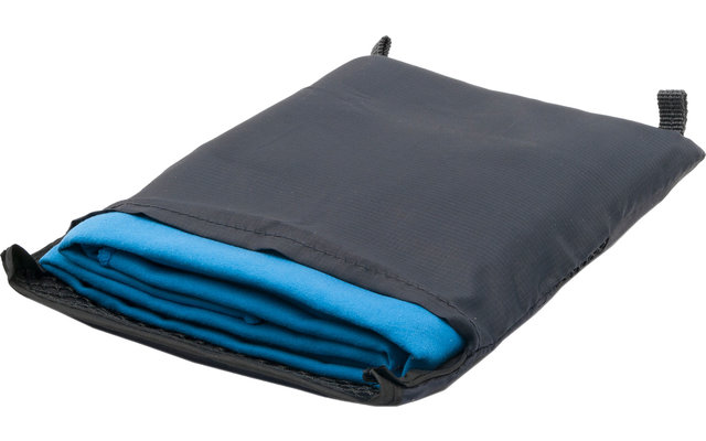 BasicNature Handdoek Velours 85 x 150 cm blauw
