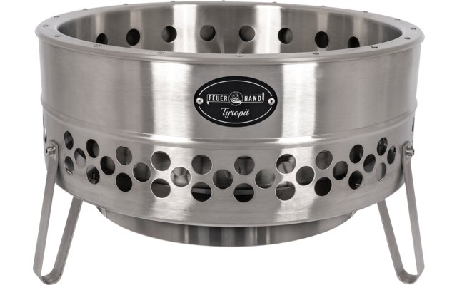 Fire hand Tyropit double walled stainless steel fire bowl