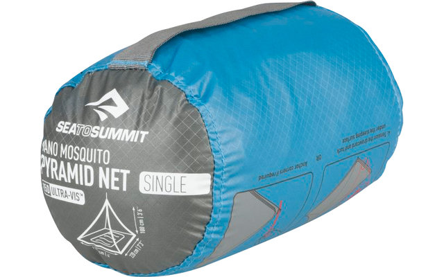 Sea to Summit Nano Mosquito Pyramid Net Enkel Muggennet 120x220x100cm