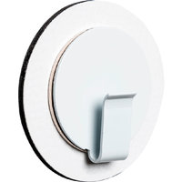 silwy® Clever Magnetic Hook incl. Metal Nano Gel Pad White / White