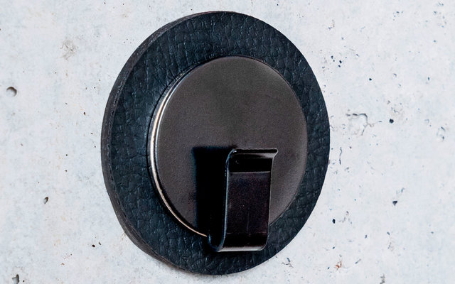 silwy® Clever Magnet-Haken inkl. Metall Nano Gel Pad Schwarz / Schwarz
