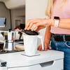 Silwy magnetic coffee cup with lid incl. metal nano gel pad