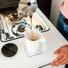 silwy® Magnet-Coffeecup Tasse mit Deckel inkl. Metall Nano Gel Pad (300 ml)