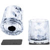 silwy® Magnet-Kunststoffgläser Tumbler 2 Stück Transparent (250 ml)