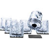 silwy® Magnet-Kunststoffgläser Tumbler 6 Stück Transparent (250 ml)