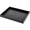 Silwy metal tray leather look 41.5 x 31.5 x 4 cm