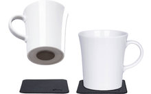 silwy® Porzellan Magnet Tassen inkl. Metall-Nano-Gel-Pads 2 Stk. (270 ml)