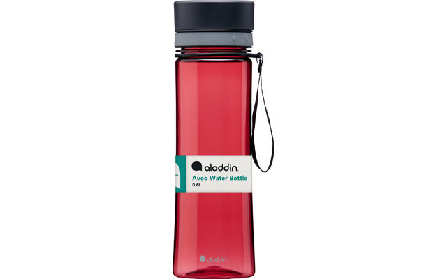 Aladdin waterfles aveo 0,6 liter cherry red