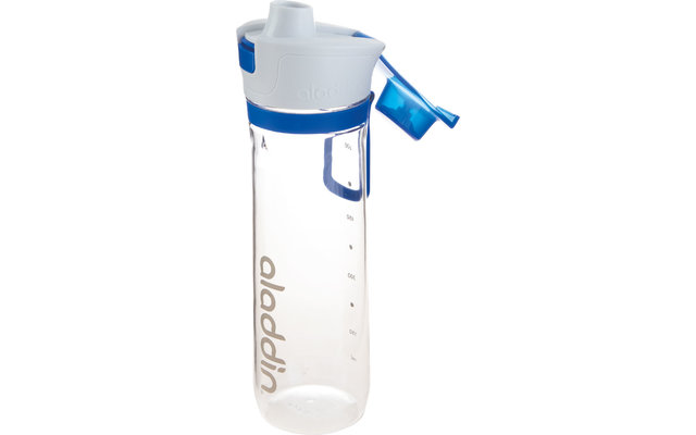 Aladdin Active Hydration Tracker Water Bottle 0.8 Liter Blue