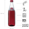 Aladdin Twist & Go Water Bottle 0.7 Litri Rosso Borgogna