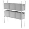 Blaupunkt 123 SYS-Rack aluminium shelf system longitudinal for rear garage 125 x 31 x 130 cm