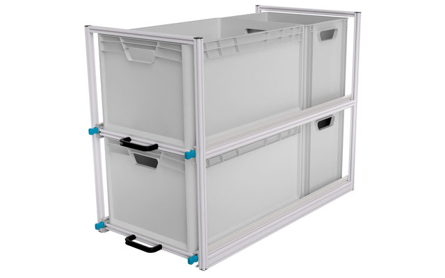 Sistema de estanterías extraíbles traseras para furgonetas SYS-Rack 94 x 49 x 70 cm
