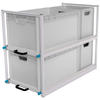 Blaupunkt 94 SYS-Rack panel van rear pull-out shelf system 94 x 49 x 70 cm
