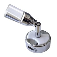 Dimatec Leseleuchte mit Gelenk LED 1 Watt  Chrom 