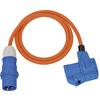 Brennenstuhl CEE adapter cable with angle coupling orange 1.5 m