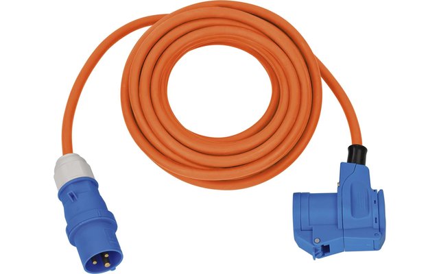 Brennenstuhl CEE extension cable with angle coupling orange 10 m