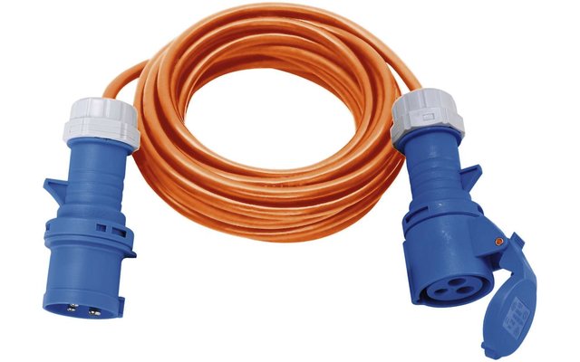 Brennenstuhl Caravan Extension Cable Plug and Socket orange 10m