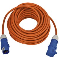 Brennenstuhl Caravan Extension Cable Plug and Socket orange 25m