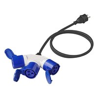 PAT verloopkabel 150 cm 3 x 2,5 mm² van schuko stekker naar 3 x CEE