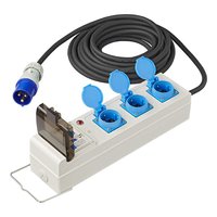 PAT Zelt und Faltwagen Steckdose 20 Meter 3 x 2,5mm²