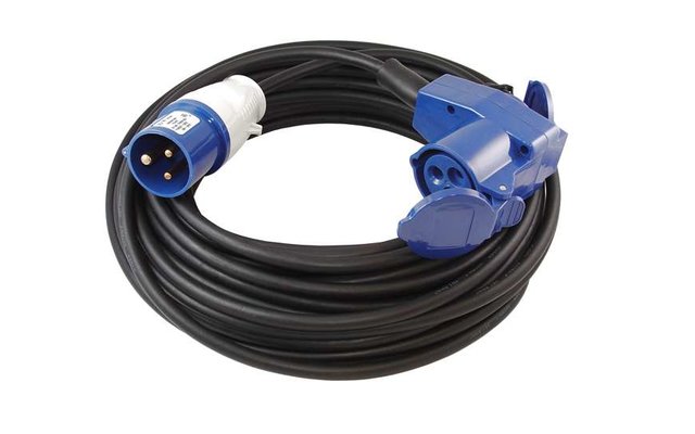 Gimeg power CEE extension cable with safety socket 20m