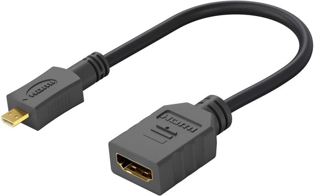 Goobay Adaptateur micro HDMI / HDMI