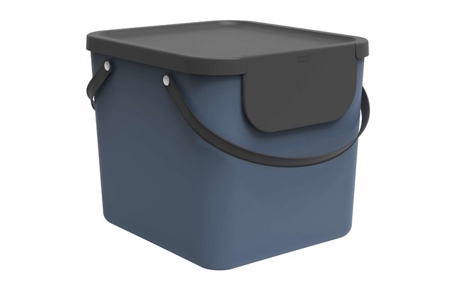 Papelera de reciclaje Rotho Albula 40 litros azul horizonte