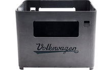 VW Collection T1 Panier à feu en acier Corten au design d'une caisse de boissons