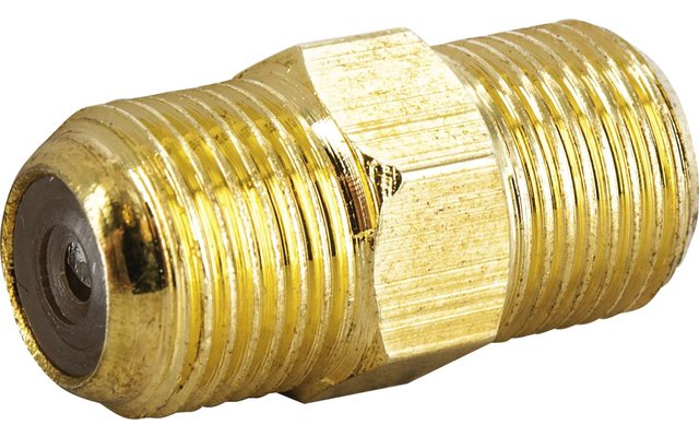 Schwaiger F-Kabelverbinder vergoldet
