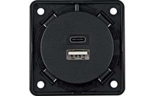 Berker USB-A / USB-C wandcontactdoos 2-voudig 230 V