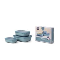 Bol multi-usages rectangulaire 3 pièces vert nordique cirqula Mepal