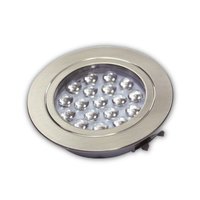 Dimatec Einbaustrahler LED 1,2 Watt Nickel gebürstet