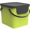 Rotho Albula recycling garbage system 40 liters lime green