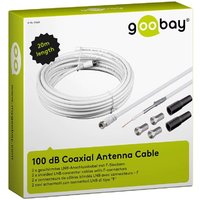 Goobay 100 dB Koax-Antennenkabel Set LNB-Anschlusskabel  20 m