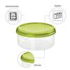 Rotho refrigerator box round/flat Rondo 1.25 liters lime green