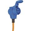 Brennenstuhl CEE adapter cable with angle coupling orange 1.5 m