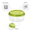 Rotho refrigerator box round/flat Rondo 0.4 liters lime green