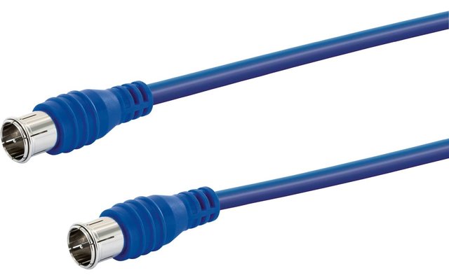 Cable coaxial SAT flexible Schwaiger con conector F Quick 10 m