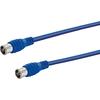 Schwaiger flexible SAT coaxial cable with F Quick connector 10 m