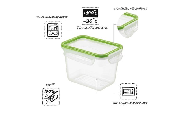 Rotho Boîte pour réfrigérateur clic and lock 1 litre